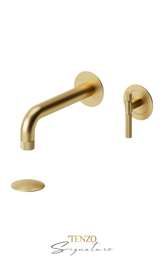 TENZO BE14-F-P Wall Mount Lavatory Faucet With (Overflow) Drain Bellacio-F