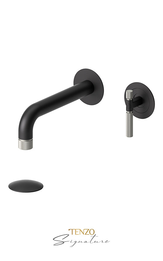 TENZO BE14-F-P Wall Mount Lavatory Faucet With (Overflow) Drain Bellacio-F