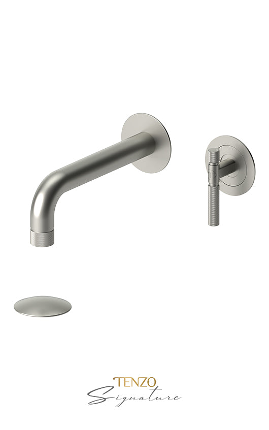 TENZO BE14-F-P Wall Mount Lavatory Faucet With (Overflow) Drain Bellacio-F