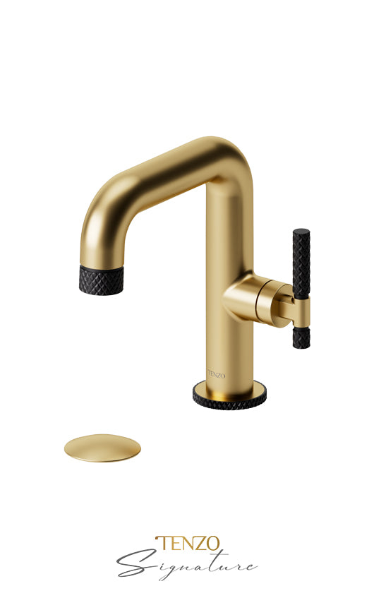 TENZO BE10-C-P Single Hole Lavatory Faucet With (Overflow) Drain Bellacio-C