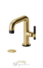 TENZO BE10-C-P Single Hole Lavatory Faucet With (Overflow) Drain Bellacio-C