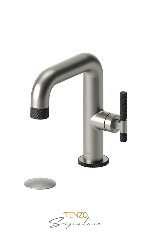 TENZO BE10-C-W Single Hole Lavatory Faucet With (W/O Overflow) Drain Bellacio-C