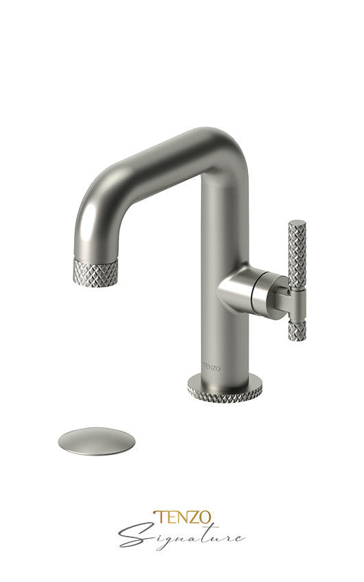 TENZO BE10-C-W Single Hole Lavatory Faucet With (W/O Overflow) Drain Bellacio-C Secondary image