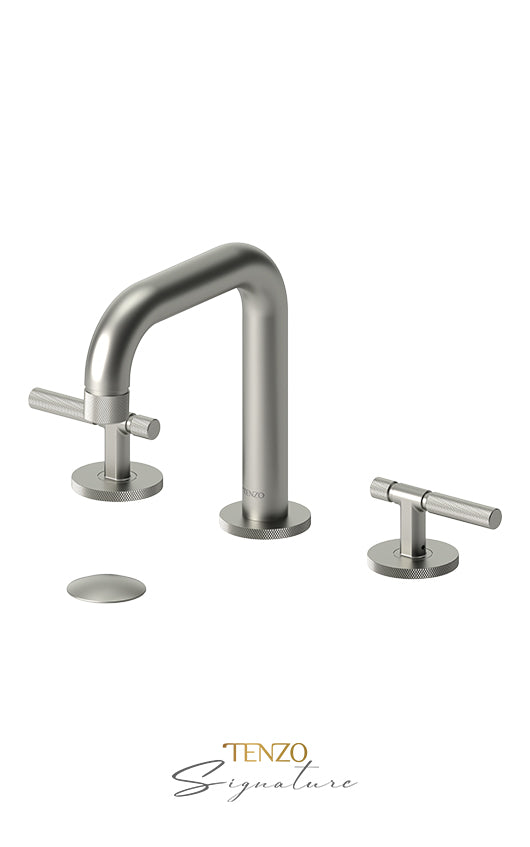 TENZO BE13-F-W 8" Lavatory Faucet With (W/O Overflow) Drain Bellacio-F