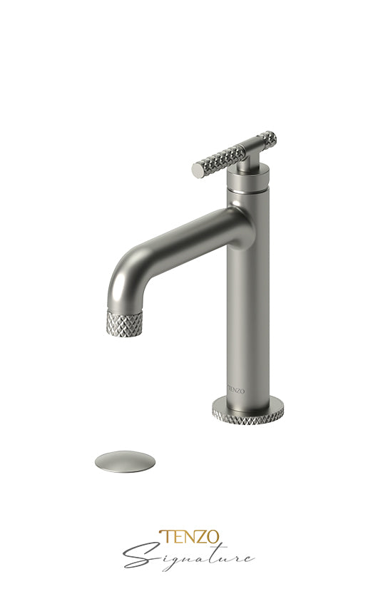 TENZO BE11-C-W Single Hole Lavatory Faucet With (W/O Overflow) Drain Bellacio-C