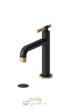 TENZO BE11-C-P Single Hole Lavatory Faucet With (Overflow) Drain Bellacio-C