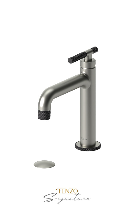 TENZO BE11-C-P Single Hole Lavatory Faucet With (Overflow) Drain Bellacio-C