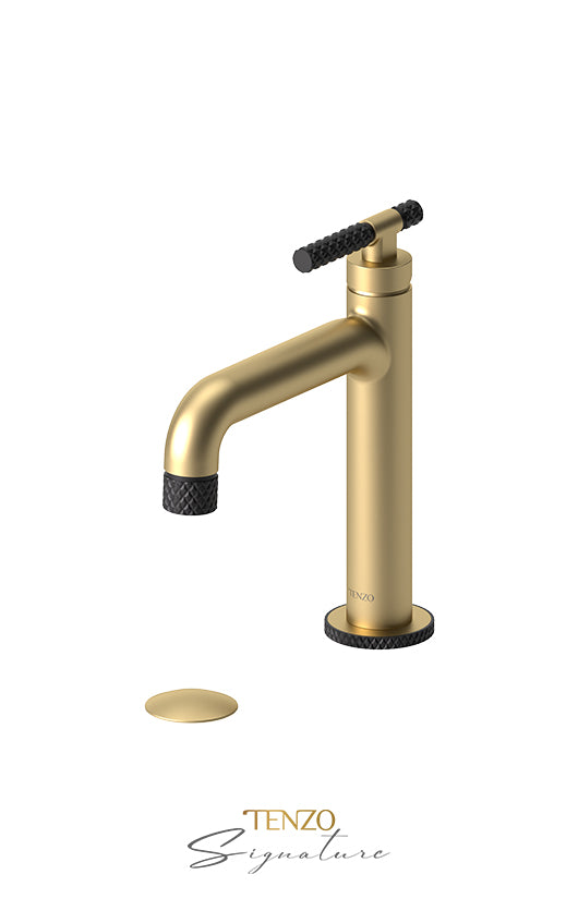 TENZO BE11-C-P Single Hole Lavatory Faucet With (Overflow) Drain Bellacio-C