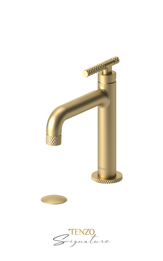 TENZO BE11-C-W Single Hole Lavatory Faucet With (W/O Overflow) Drain Bellacio-C Secondary image