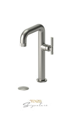 TENZO BE10H-F-W Tall Single Lavatory Faucet With (W/O Overflow) Drain Bellacio-F