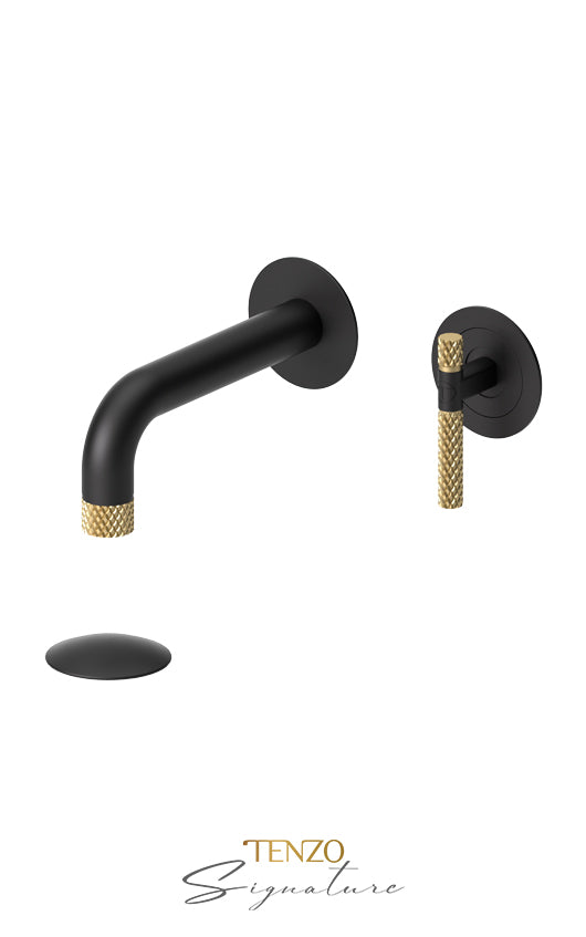 TENZO BE14-C-W Wall Mount Lavatory Faucet With (W/O Overflow) Drain Bellacio-C