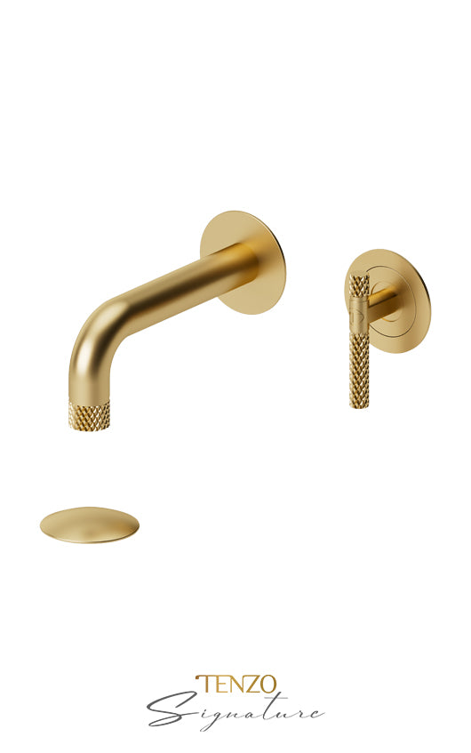 TENZO BE14-C-P Wall Mount Lavatory Faucet With (Overflow) Drain Bellacio-C