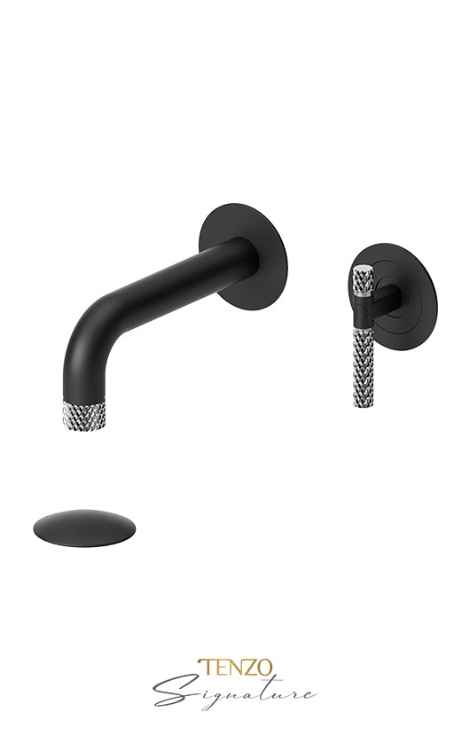 TENZO BE14-C-P Wall Mount Lavatory Faucet With (Overflow) Drain Bellacio-C