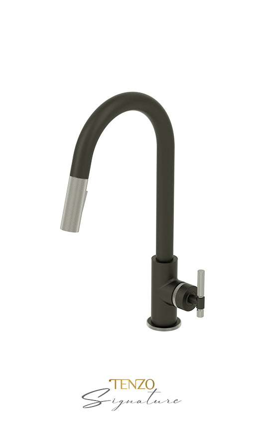 TENZO BE130-F Single-Handle Kitchen Faucet Bellacio With Pull-Down & 2-Function Hand Shower
