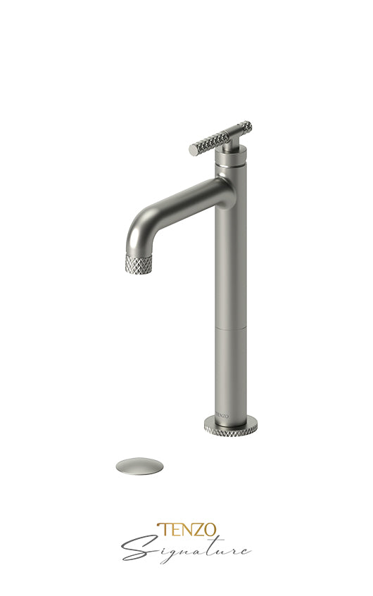 TENZO BE11H-C-W Tall Single Lavatory Faucet With (W/O Overflow) Drain Bellacio-C