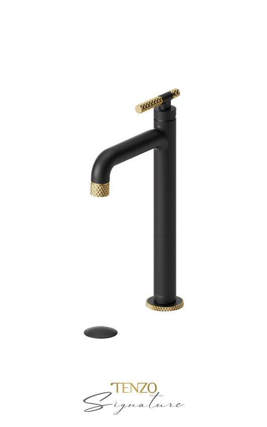 TENZO BE11H-C-W Tall Single Lavatory Faucet With (W/O Overflow) Drain Bellacio-C