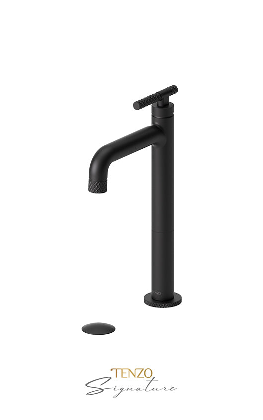 TENZO BE11H-C-W Tall Single Lavatory Faucet With (W/O Overflow) Drain Bellacio-C