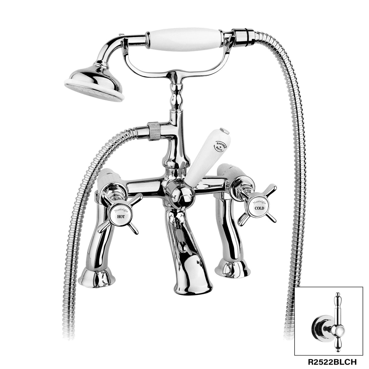 DISEGNO R2522BL Nostalgia Deck Mount Tub Filler Main image
