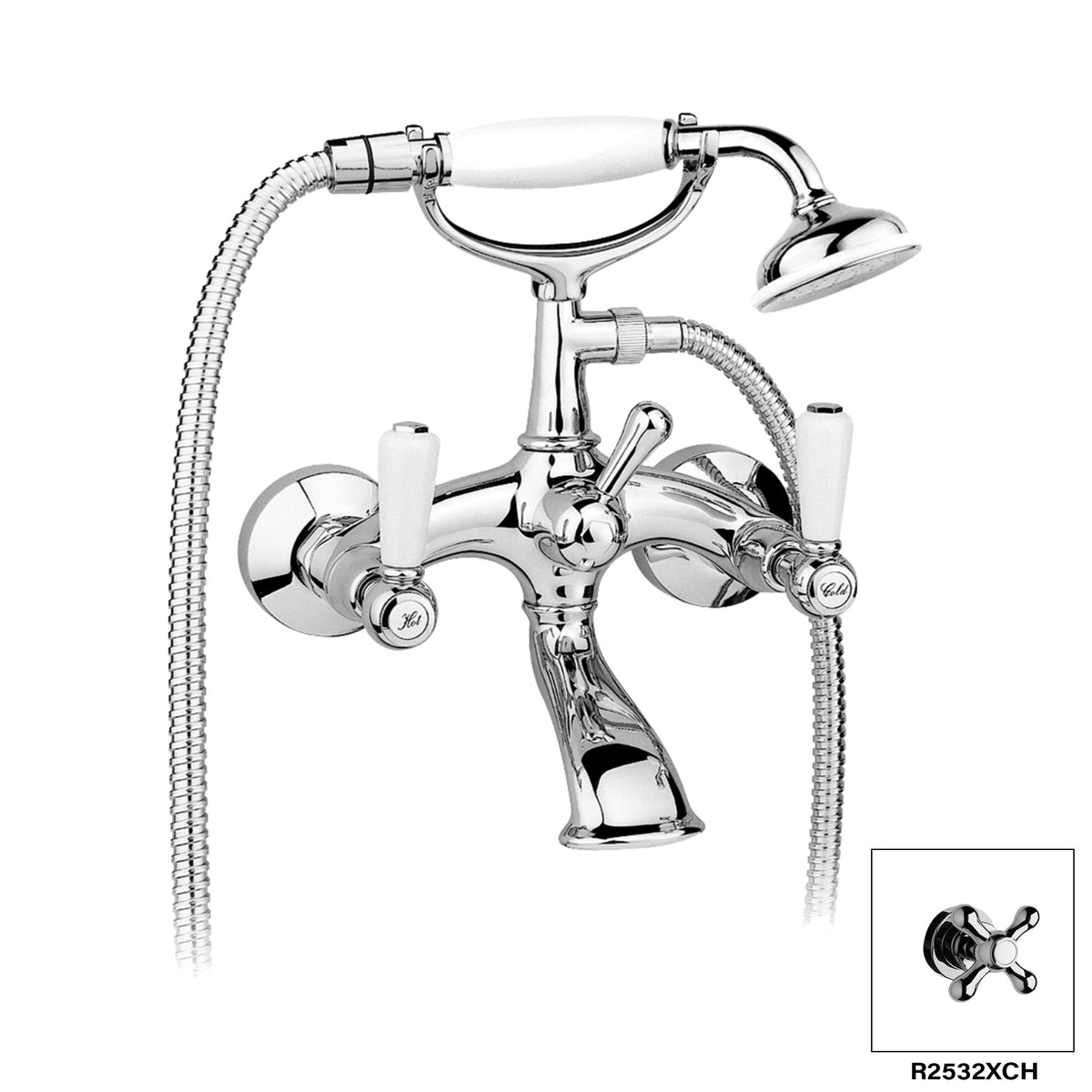 DISEGNO R2532XBColonial Wall Mount Tub Filler Main image