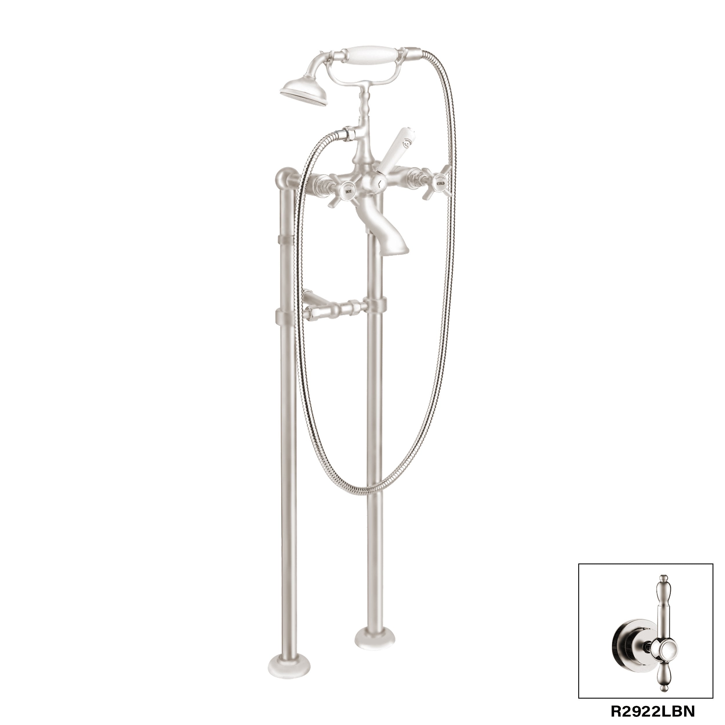 DISEGNO R2922L Nostalgia Floor Mount Tub Filler Secondary image