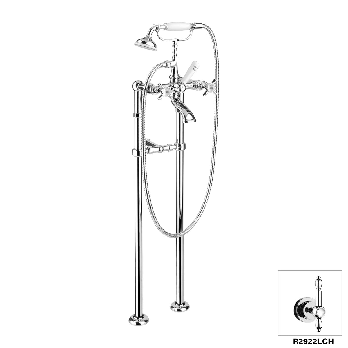 DISEGNO R2922X Nostalgia Floor Mount Tub Filler Main image