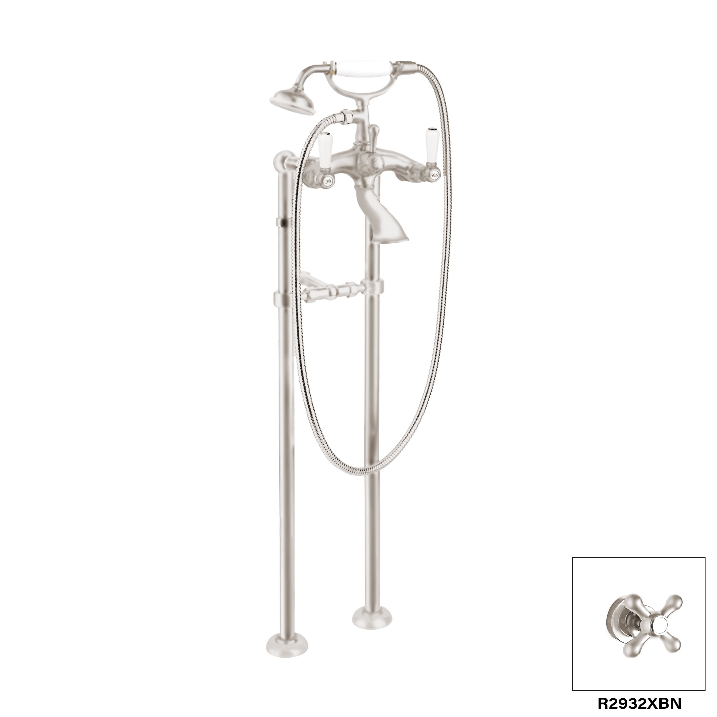 DISEGNO R2932L Colonial Floor Mount Tub Filler Secondary image