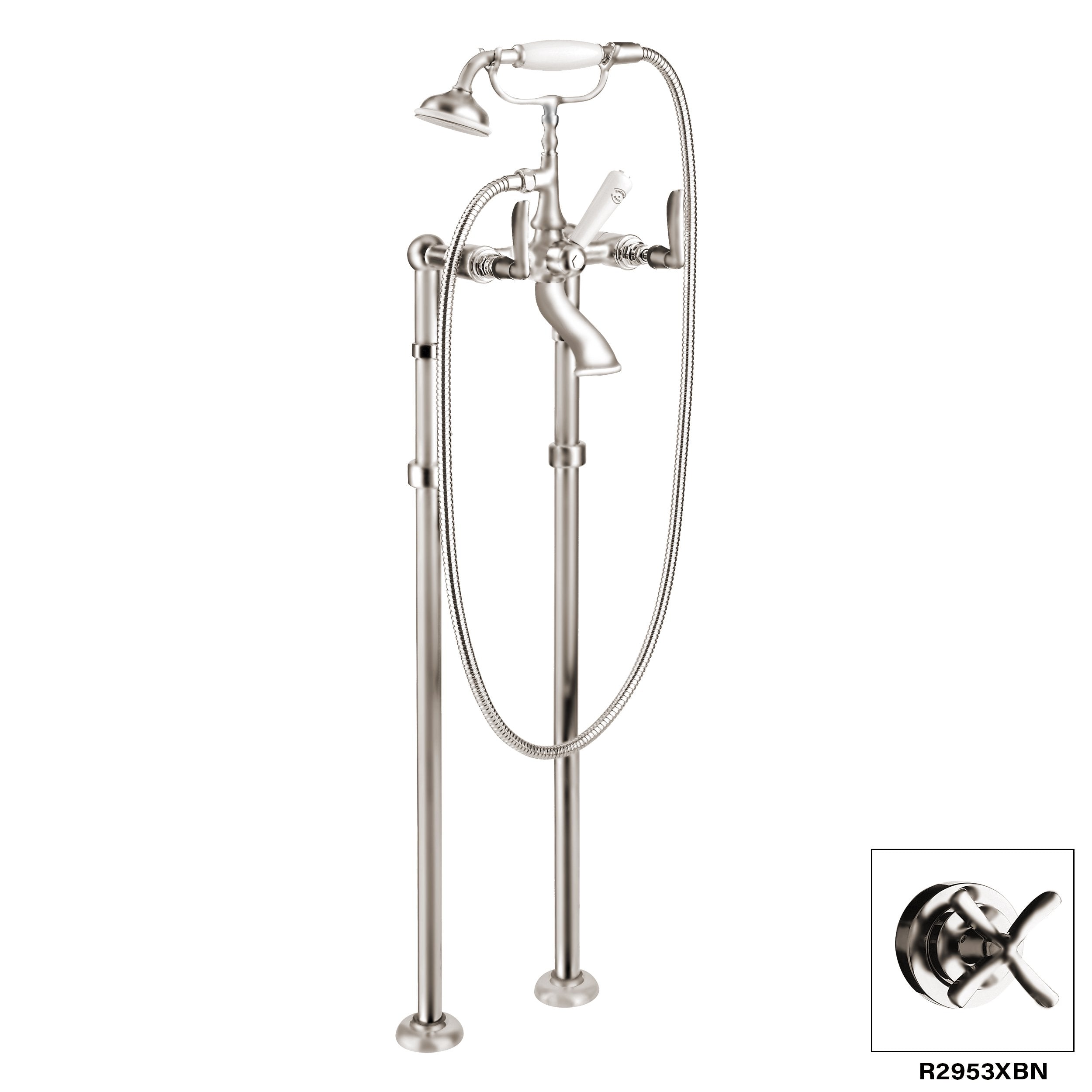 DISEGNO R2953L Manhattan Floor Mount Tub Filler Secondary image