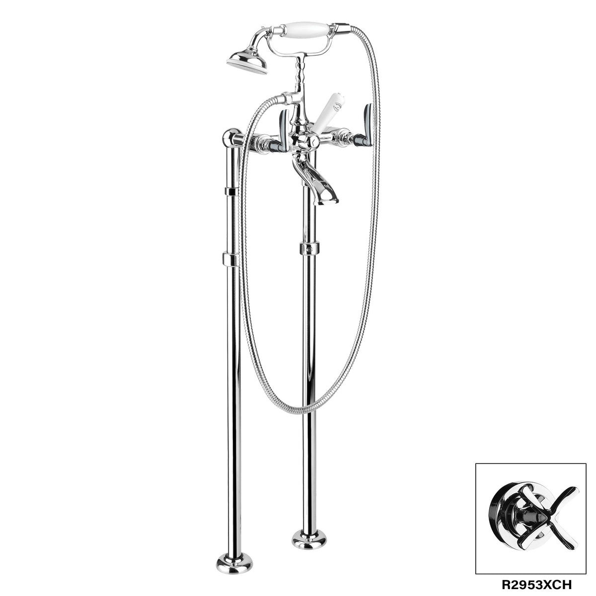 DISEGNO R2953X Manhattan Floor Mount Tub Filler Main image