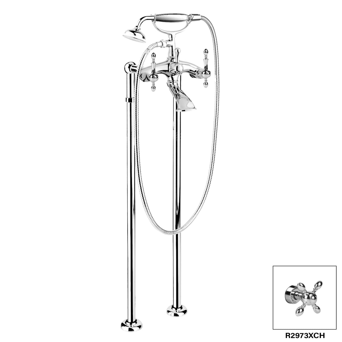 DISEGNO R2973X Chopin Floor Mount Tub Filler Main image