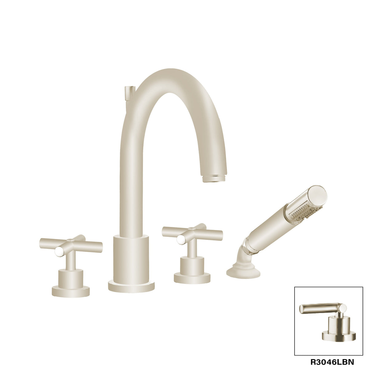 DISEGNO R3046L Tempo Four Piece Deck Mount