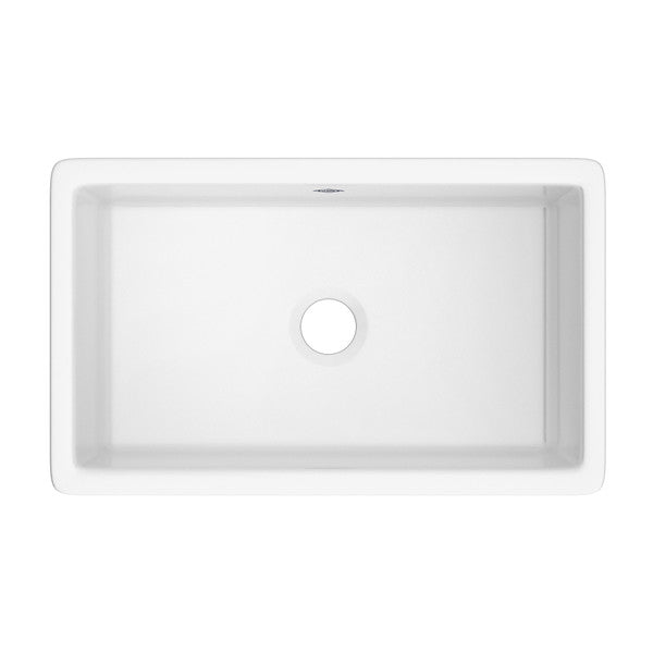 SHAWS UM3018 Classic Shaker Single Bowl Undermount Fireclay Kitchen Sink Main image