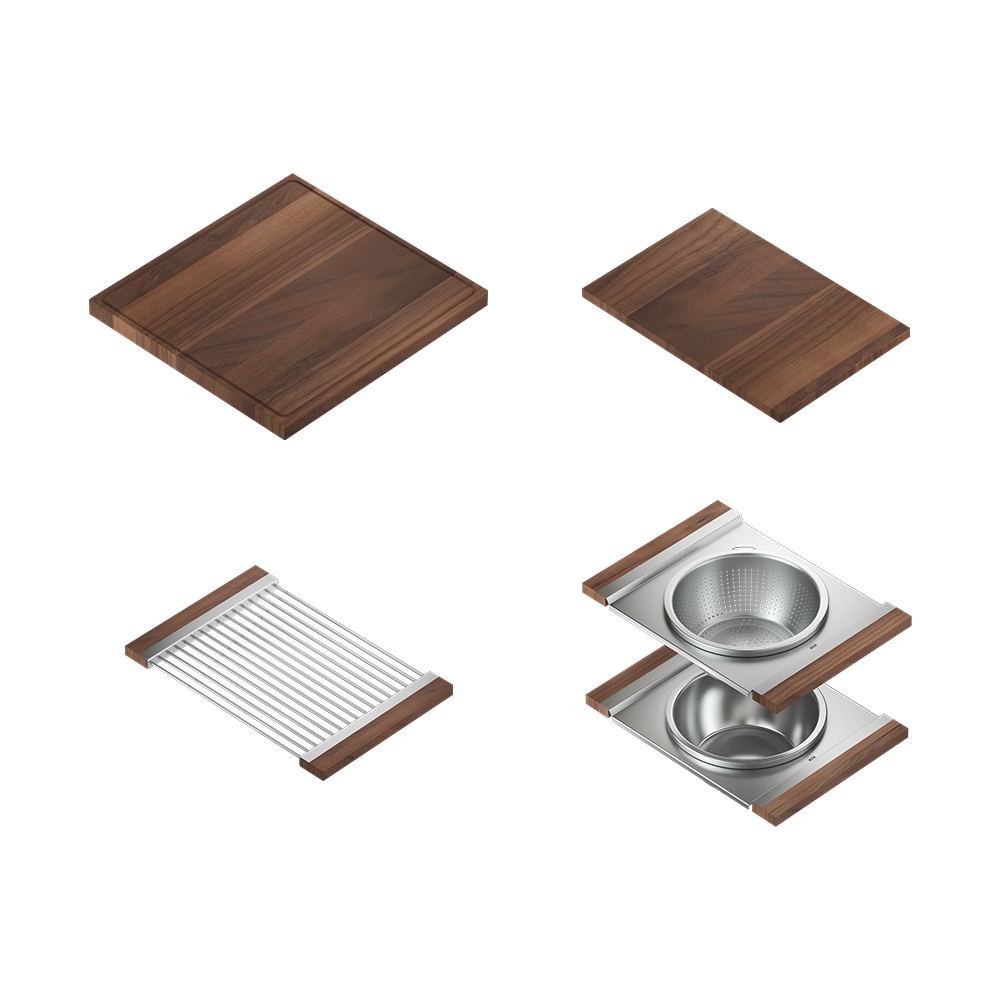 Home Refinements SmartStation SM005821 Kitchen Set, L30" X 17" X 10 R18" X 17" X 10", Acc