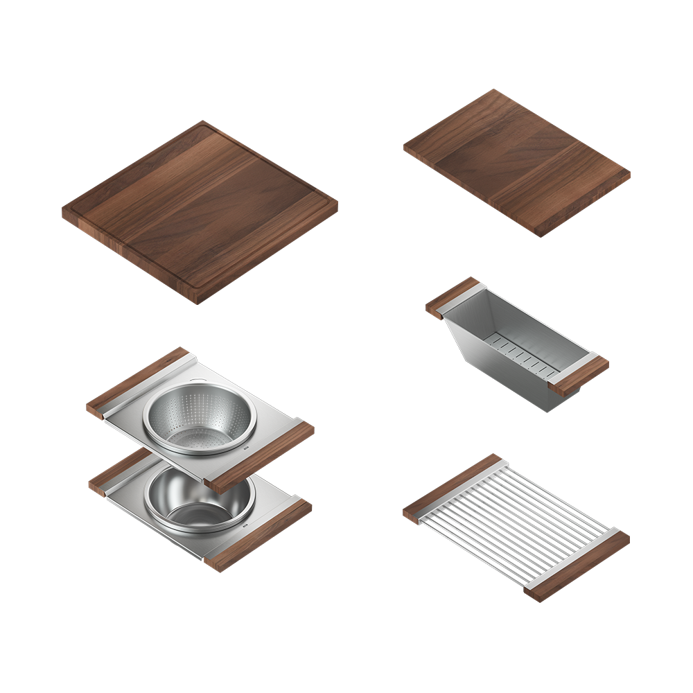 Home Refinements SmartStation SM005823 Kitchen Set, L21" X 17" X 10 R36" X 17" X 10", Acc