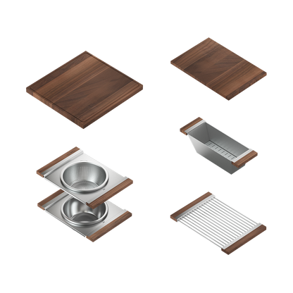 Home Refinements SmartStation SM005824 Kitchen Set, L21" X 17" X 10 R42" X 17" X 10", Acc