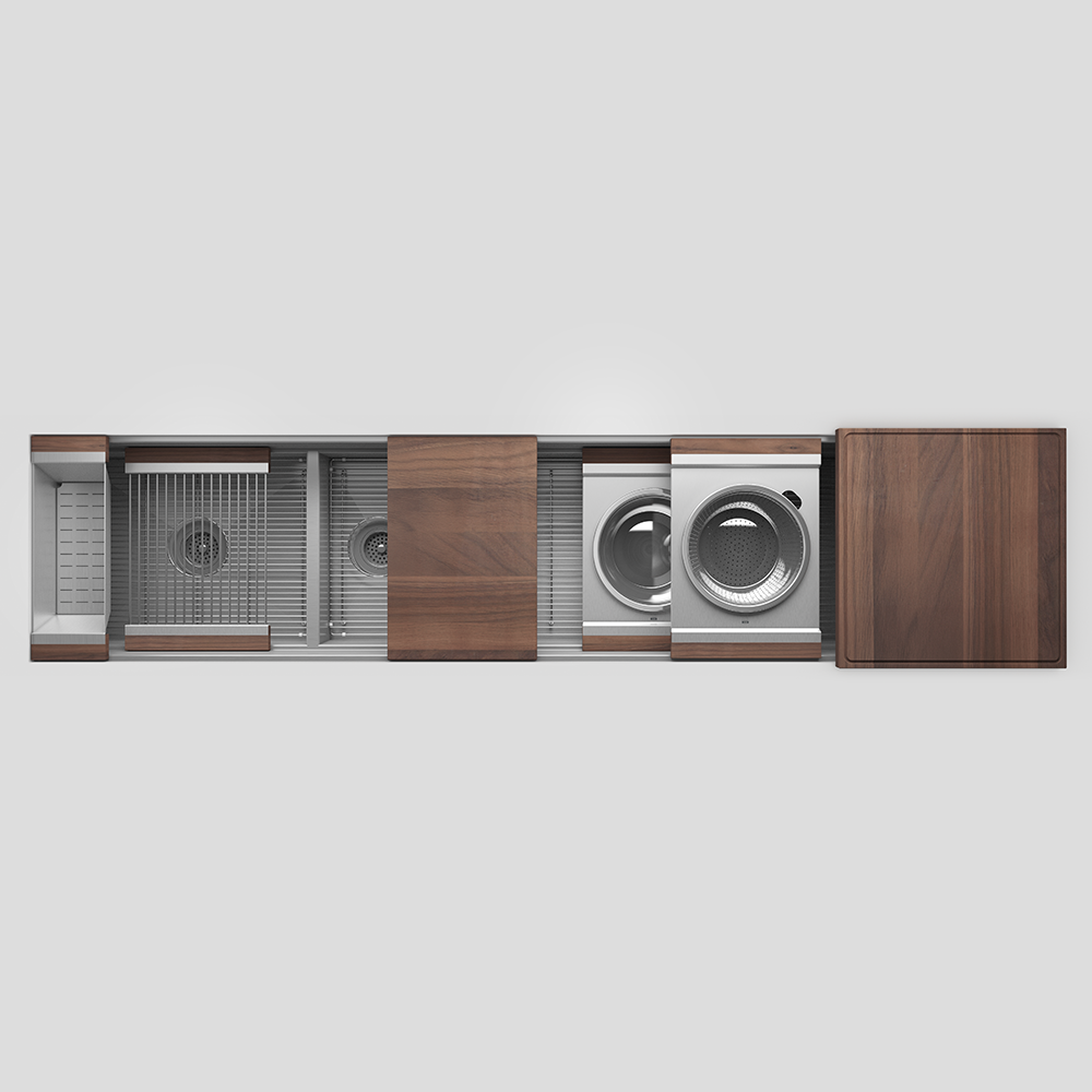 Home Refinements SmartStation SM005825 Kitchen Set, L21" X 17" X 10 R60" X 17" X 10", Acc Main image