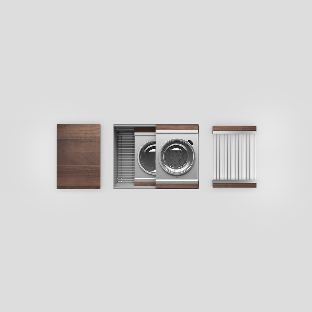 Home Refinements SmartStation SM005828 Kitchen Set, 24" X 18" X 10", Acc