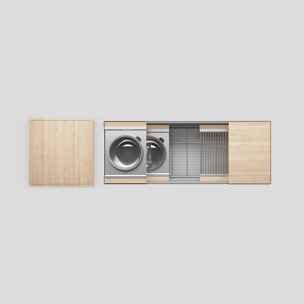 Home Refinements SmartStation SM005820 Kitchen Set, 48" X 17" X 10", Acc