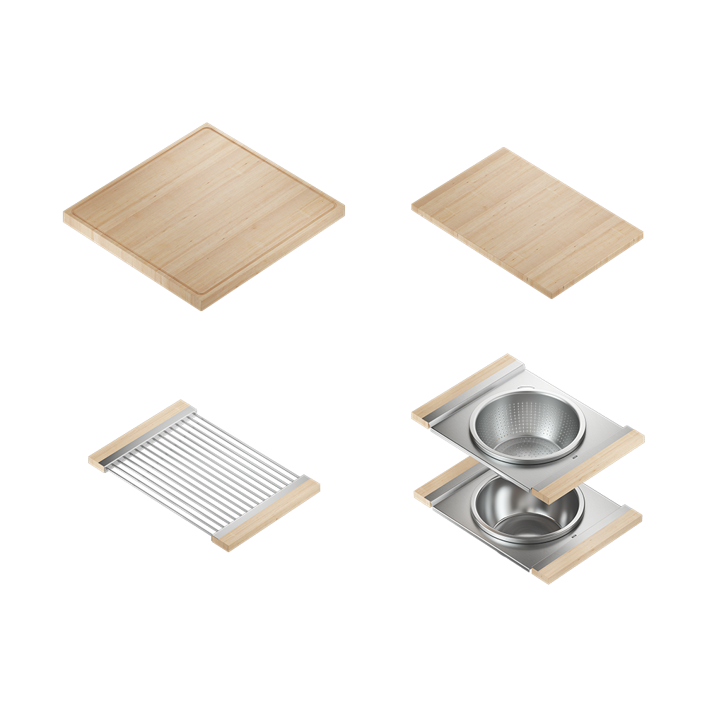 Home Refinements SmartStation SM005821 Kitchen Set, L30" X 17" X 10 R18" X 17" X 10", Acc