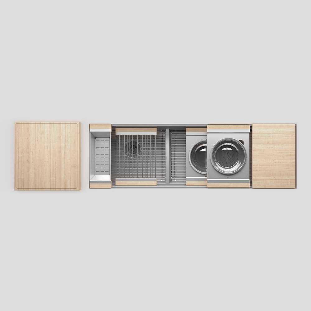 Home Refinements SmartStation SM005823 Kitchen Set, L21" X 17" X 10 R36" X 17" X 10", Acc