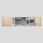 Home Refinements SmartStation SM005823 Kitchen Set, L21" X 17" X 10 R36" X 17" X 10", Acc