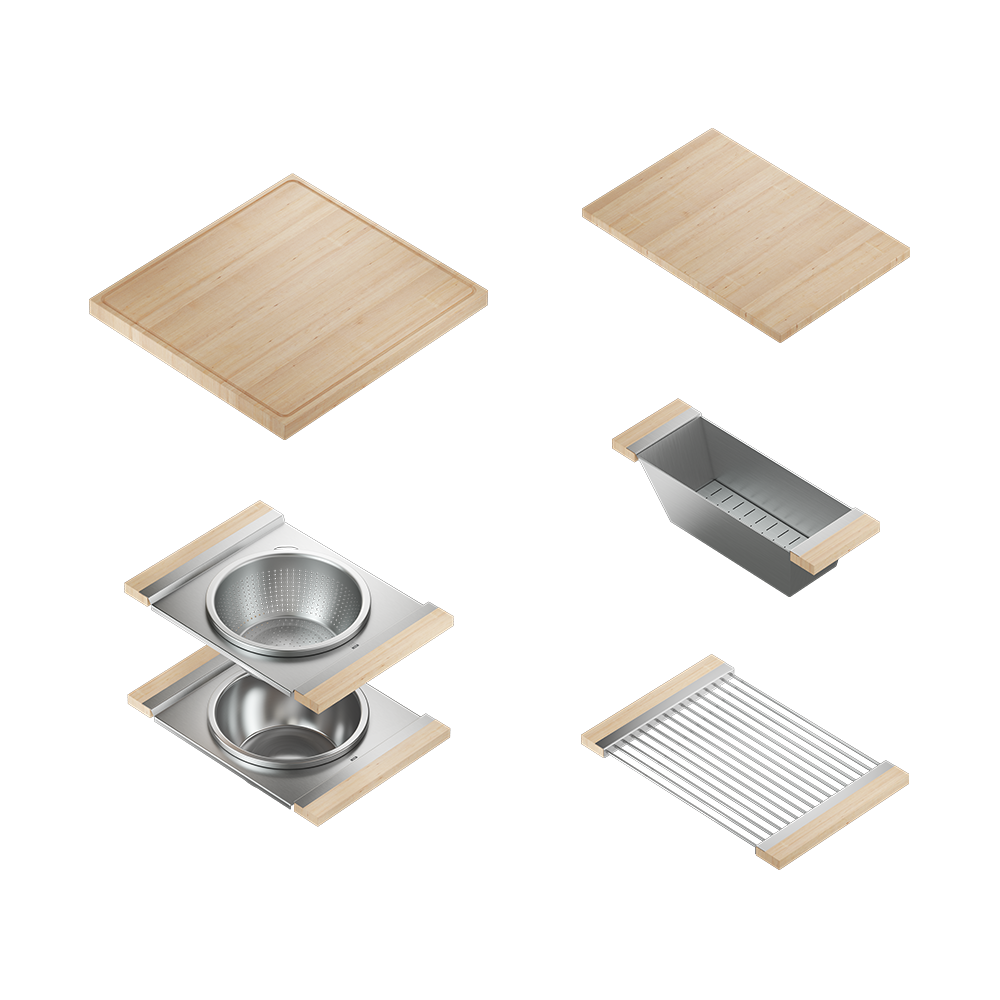 Home Refinements SmartStation SM005823 Kitchen Set, L21" X 17" X 10 R36" X 17" X 10", Acc