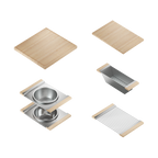 Home Refinements SmartStation SM005825 Kitchen Set, L21" X 17" X 10 R60" X 17" X 10", Acc