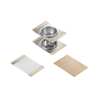 Home Refinements SmartStation SM005828 Kitchen Set, 24" X 18" X 10", Acc