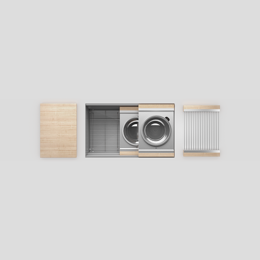 Home Refinements SmartStation SM005830 Kitchen Set, 30" X 18" X 10", Acc