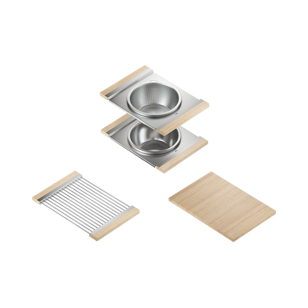 Home Refinements SmartStation SM005832 Kitchen Set, L18" X 18" X 10" R18" X 18" X 10", Acc
