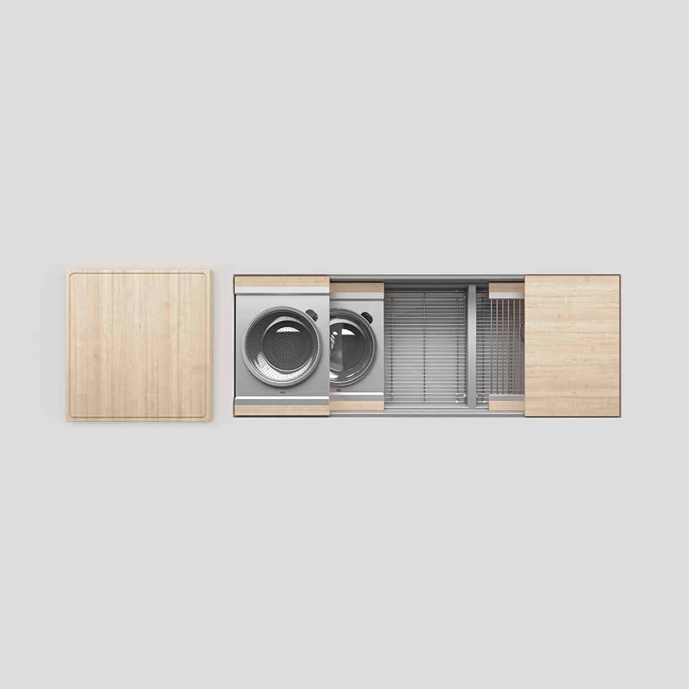 Home Refinements SmartStation SM005835 Kitchen Set, L30" X 18" X 10" R18" X 18" X 10", Acc
