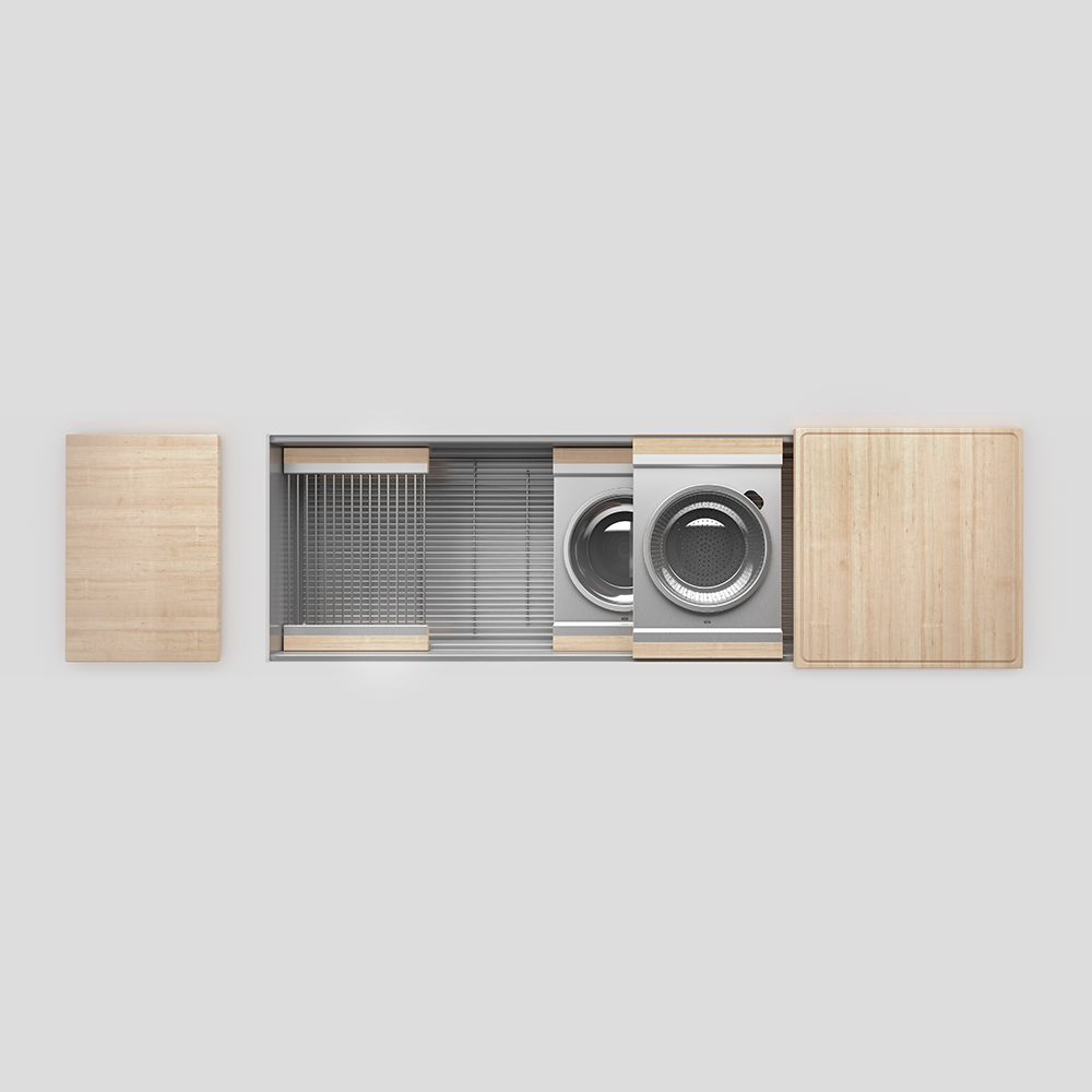 Home Refinements SmartStation SM005836 Kitchen Set, 60" X 18" X 10", Acc