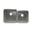 HOME REFINEMENTS 003236 Undermount Classic Double Bowl Kitchen Sink, L18"X18"X10" R15"X16"X8"