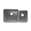 HOME REFINEMENTS 003239 Undermount Classic Double Bowl Kitchen Sink, L21"X18"X10" R12"X16"X8"