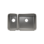 HOME REFINEMENTS 003246 Undermount Classic Double Bowl Kitchen Sink, L9"X16"X8" R18"X16"X10"